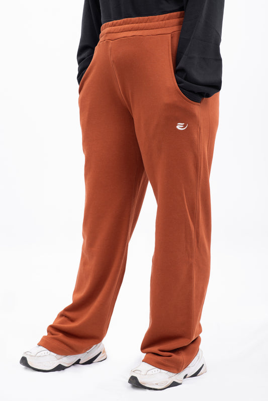 Terry Wide Leg - Rust Brown
