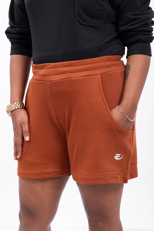 Terry Core Shorts - Rust Brown