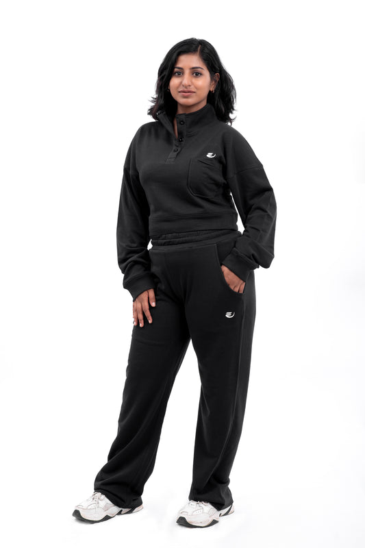 Terry Wide Leg - Black