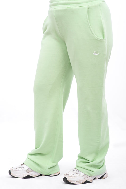 Terry Wide Leg - Pastel Green